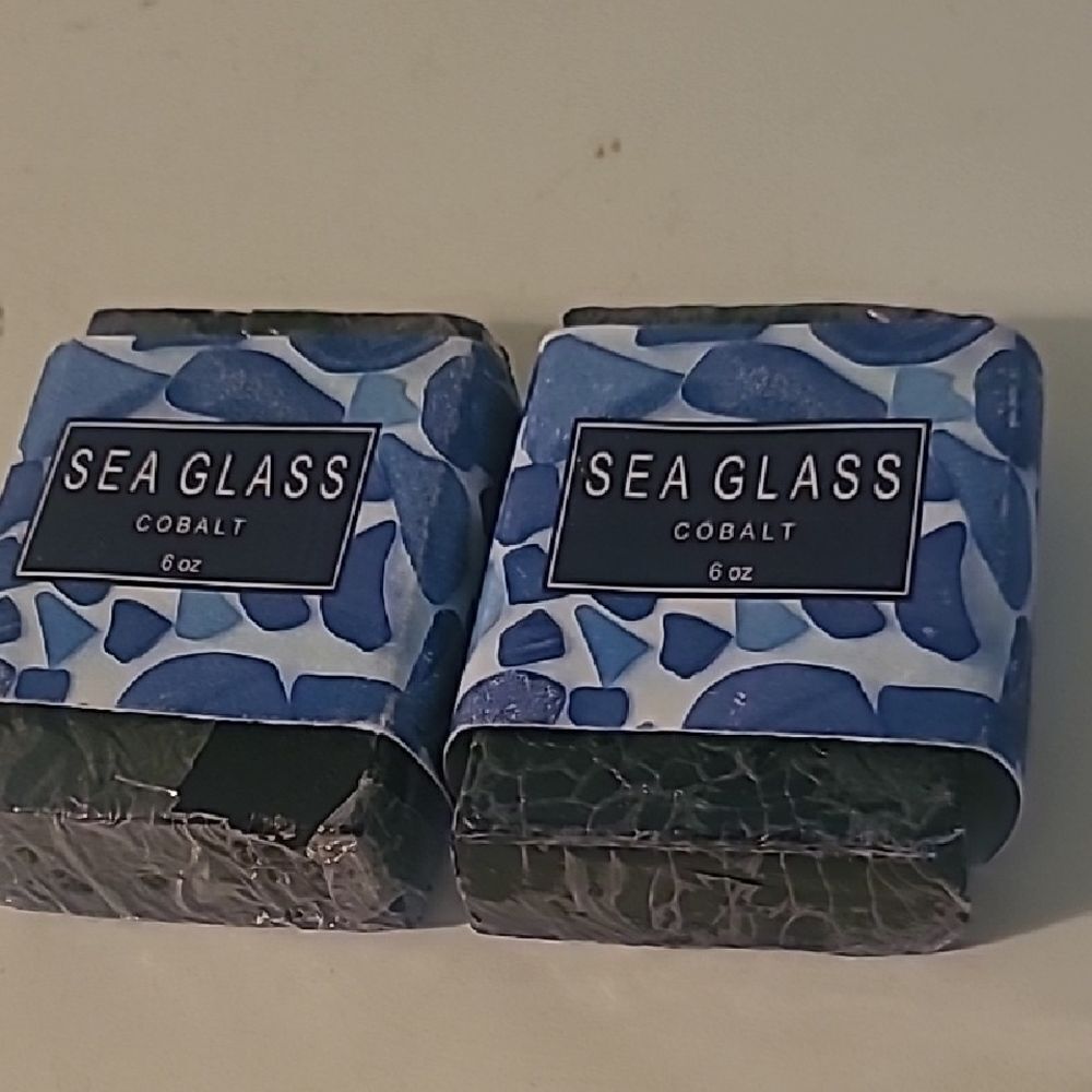 Sea Glass Cobalt Soap Set